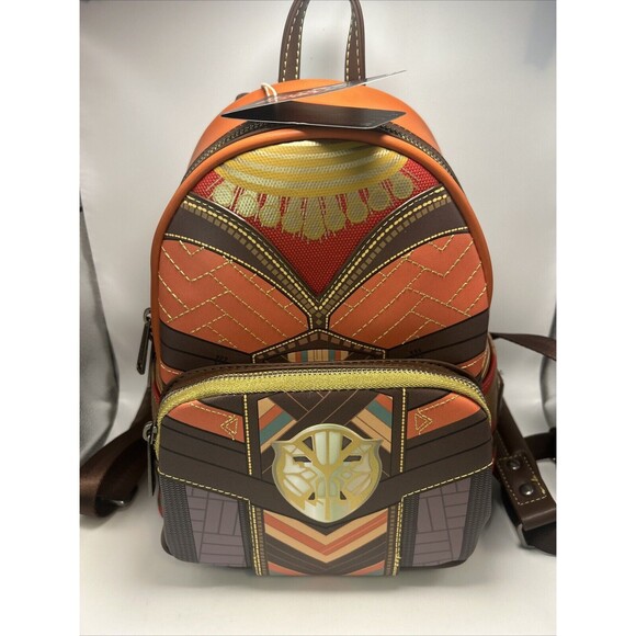 NWT Loungefly Marvel Black Panther Wakanda Forever Okoye Cosplay Mini Backpack - Picture 1 of 16